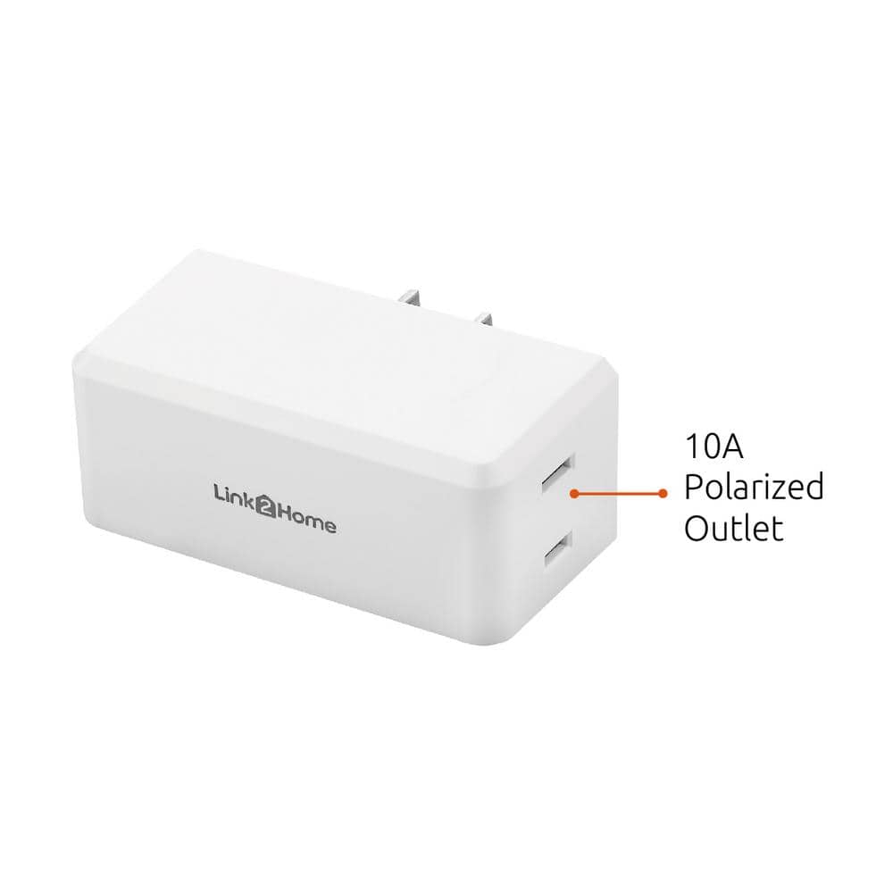 Link2Home Wireless Indoor Remote Control Outlet Switch with 1 RCV and 1 Remote