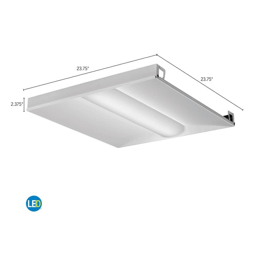 Lithonia Lighting 2 ft. x 2 ft. 30-Watt White Integrated LED Troffer