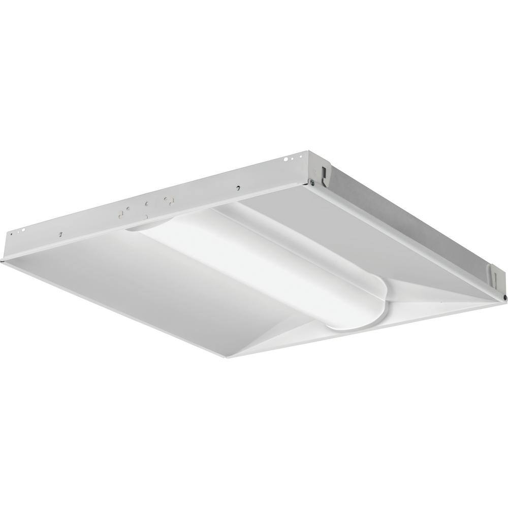 Lithonia Lighting Contractor Select BLC 2 ft. x 2 ft. 34 -Watt Equivalent Integrated LED White 3300 Lumens Curved Center Basket Troffer