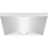Lithonia Lighting Contractor Select BLC 2 ft. x 2 ft. 34 -Watt Equivalent Integrated LED White 3300 Lumens Curved Center Basket Troffer