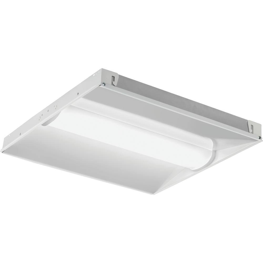 Lithonia Lighting Contractor Select BLC 2 ft. x 2 ft. 34 -Watt Equivalent Integrated LED White 3300 Lumens Curved Center Basket Troffer