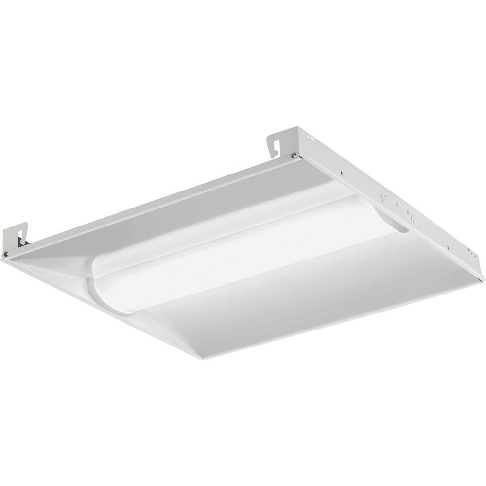 Lithonia Lighting Contractor Select BLC 2 ft. x 2 ft. 34 -Watt Equivalent Integrated LED White 3300 Lumens Curved Center Basket Troffer