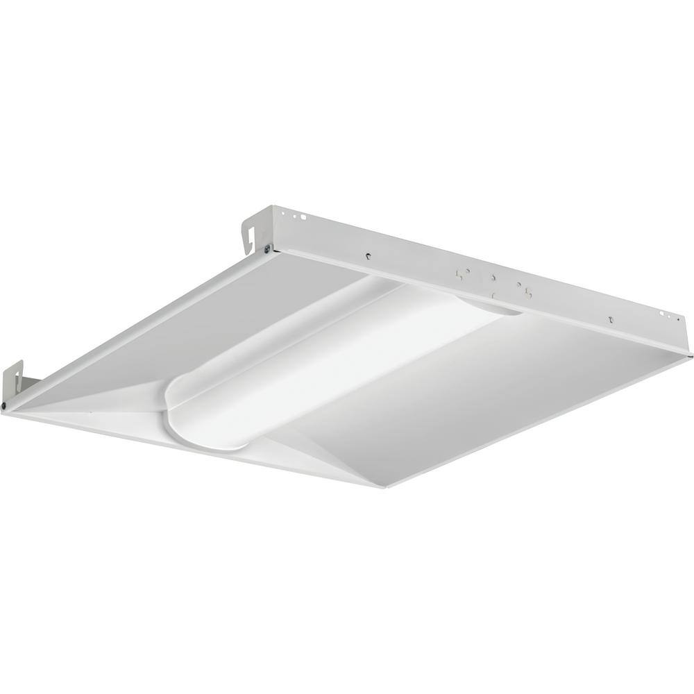 Lithonia Lighting Contractor Select BLC 2 ft. x 2 ft. 34 -Watt Equivalent Integrated LED White 3300 Lumens Curved Center Basket Troffer