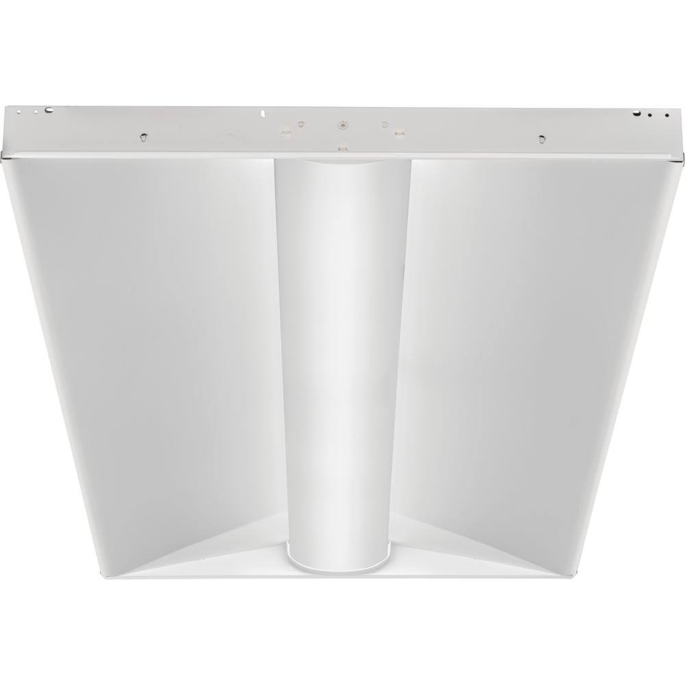 Lithonia Lighting Contractor Select 2 ft. x 4 ft. 128-Watt Integrated LED White 4000 Lumens 4000K Curved Center Basket Troffer (1-Pack)