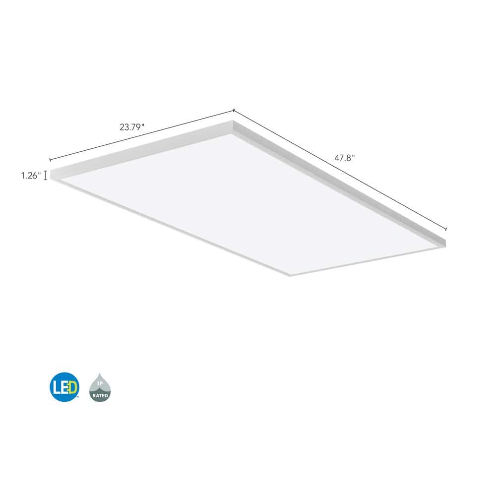 Lithonia Lighting Contractor Select CPANL 2 ft. x 4 ft. 4000/5000/6000 Lumens White Integrated LED Flat Panel Light
