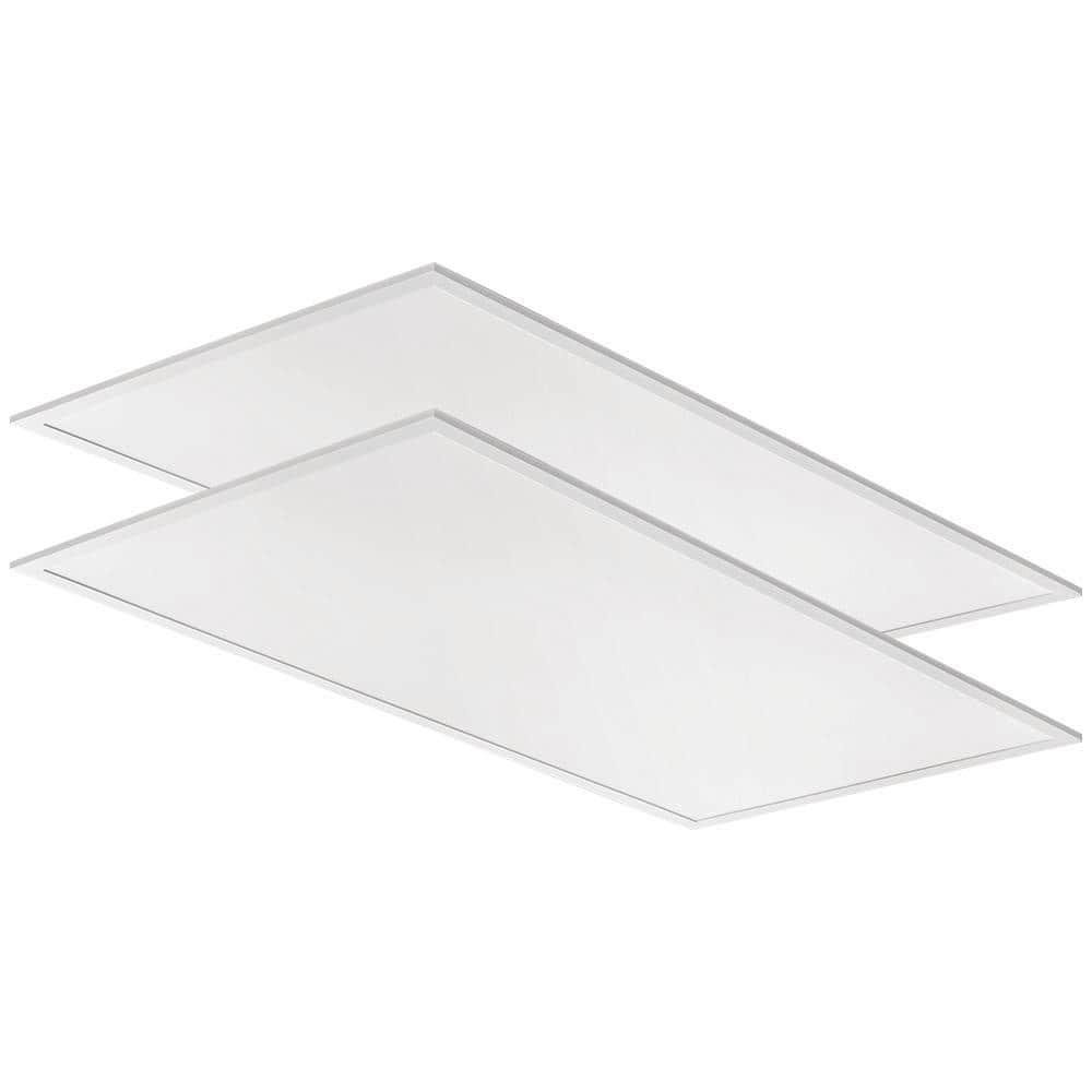 Lithonia Lighting CPX 23.8 in x 47.8 in. 200-Watt Equivalence 4000 Lumen Integrated LED White Troffer Light 4000K (2-Pack)