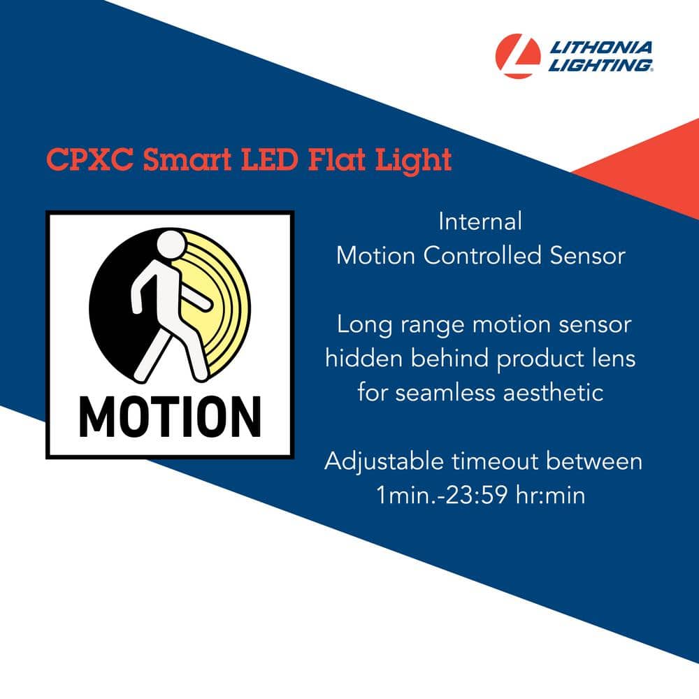 Lithonia Lighting 2 ft. x 4 ft. Smart Adjustable Lumen Integrated LED Tunable White Troffer Light with hidden motion sensor