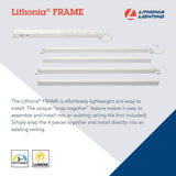Lithonia Lighting Contractor Select LFRM 23.78 in. x 47.76 in. 4000/5000/6000 Lumens 3500K/4000K/5000K White Integrated LED Troffer Light