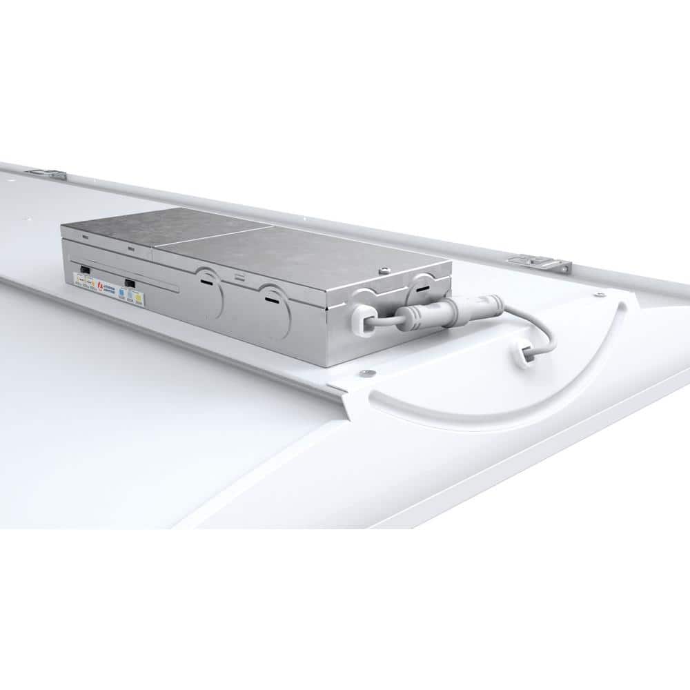 Lithonia Lighting Contractor Select STAKS 2 ft. x 4 ft. 4000/5000/6000 Lumens White Integrated LED Troffer