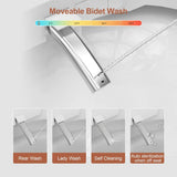 Logmey Smart Elongated Bidet Toilet with Mood Light and Auto Features