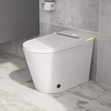 Logmey Smart Elongated Bidet Toilet with Mood Light and Auto Features
