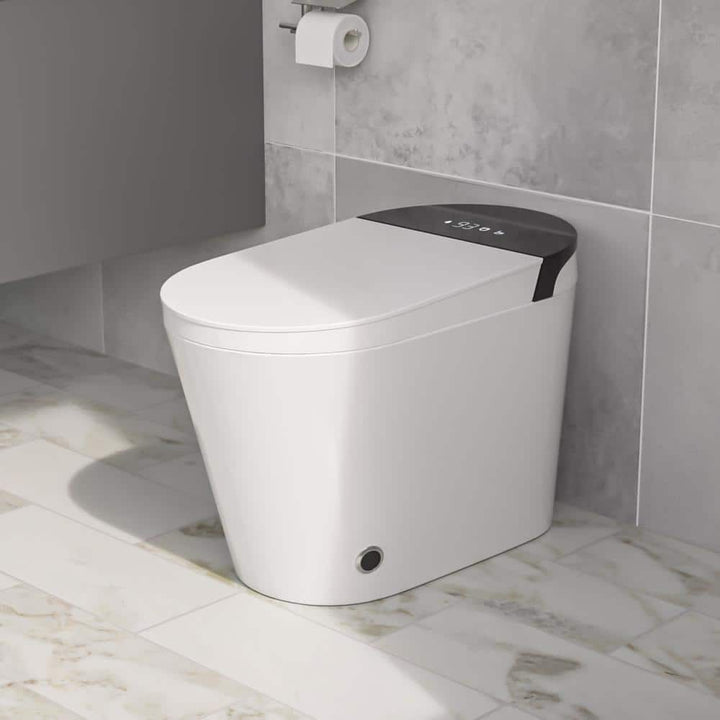 Logmey Elongated Smart Toilet | Heated Seat, Auto Flush, Night Light, Remote Control | MT-7G610