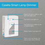 Lutron Caseta Smart Lighting Lamp Dimmer Switch Starter Kit with Smart Hub (P-BDG-PKG1P)