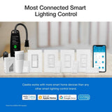 Lutron Caseta Smart Dimmer Switch 3-Way Kit with Remote, 150 Watt LED Bulbs/2 Points of Control, White (P-DIM-3WAY-WH)