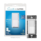 Lutron Claro Smart Switch for Caseta, On/Off Control of Lights/Fans, 5-Amp/Neutral Wire Required, White (DVRF-5NS-WH-R)
