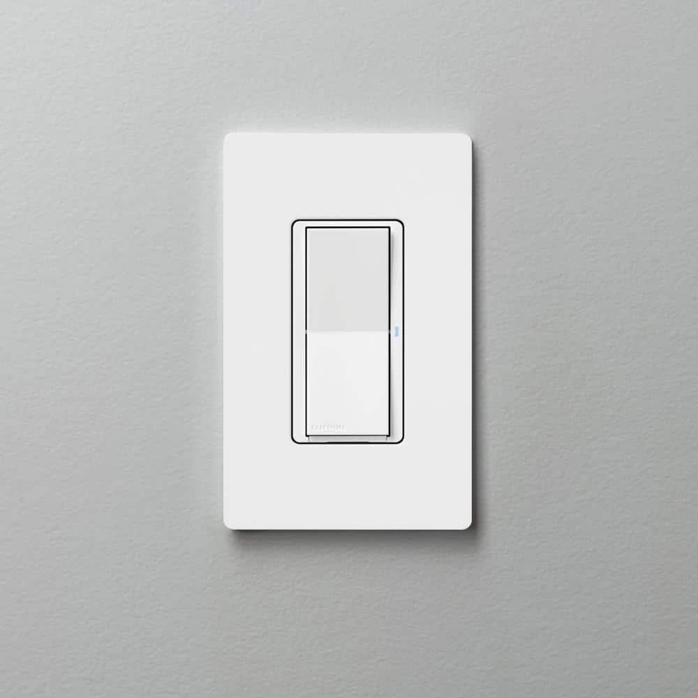 Lutron Claro Smart Switch for Caseta, On/Off Control of Lights/Fans, 5-Amp/Neutral Wire Required, White (DVRF-5NS-WH-R)