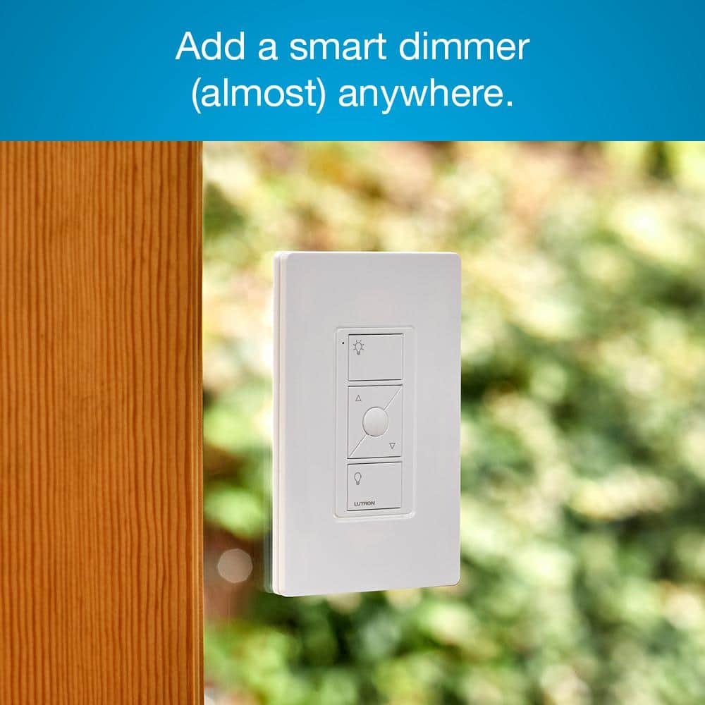 Lutron Caseta Smart Lighting Dimmer Switch and Pico Wall-Mounting Starter Kit with Smart Hub (CASETA-PICOMOUNT-BNDL)