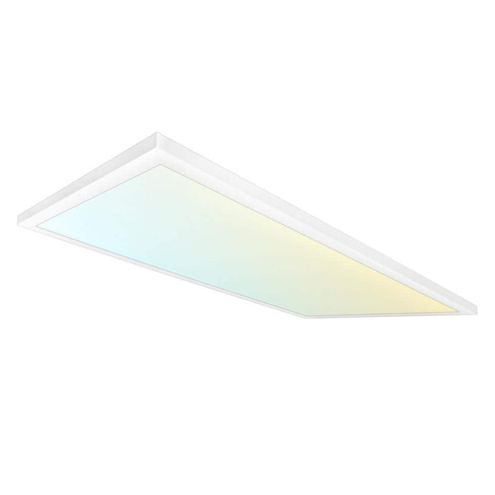 LUXRITE 24 in. x 48 in. 5000 Lumens Integrated LED Panel Light 50-Watt 3 Color Selectable Damp Rated UL-Listed