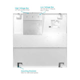 LUXRITE 2 ft. x 2 ft. 2500/3750/5000 Lumens Integrated LED Panel Light 3 Color Options 3500K/4000K/5000K Dimmable (4-Pack)
