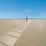 Corso Italia Sample - Foresta White 6 in. x 6 in. x 0.75 in. Wood Look Porcelain Paver