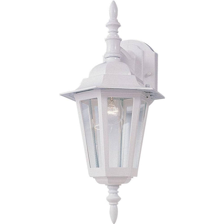 Maxim Lighting Builder Cast 12-in H White Medium Base (E-26) Outdoor Wall Light
