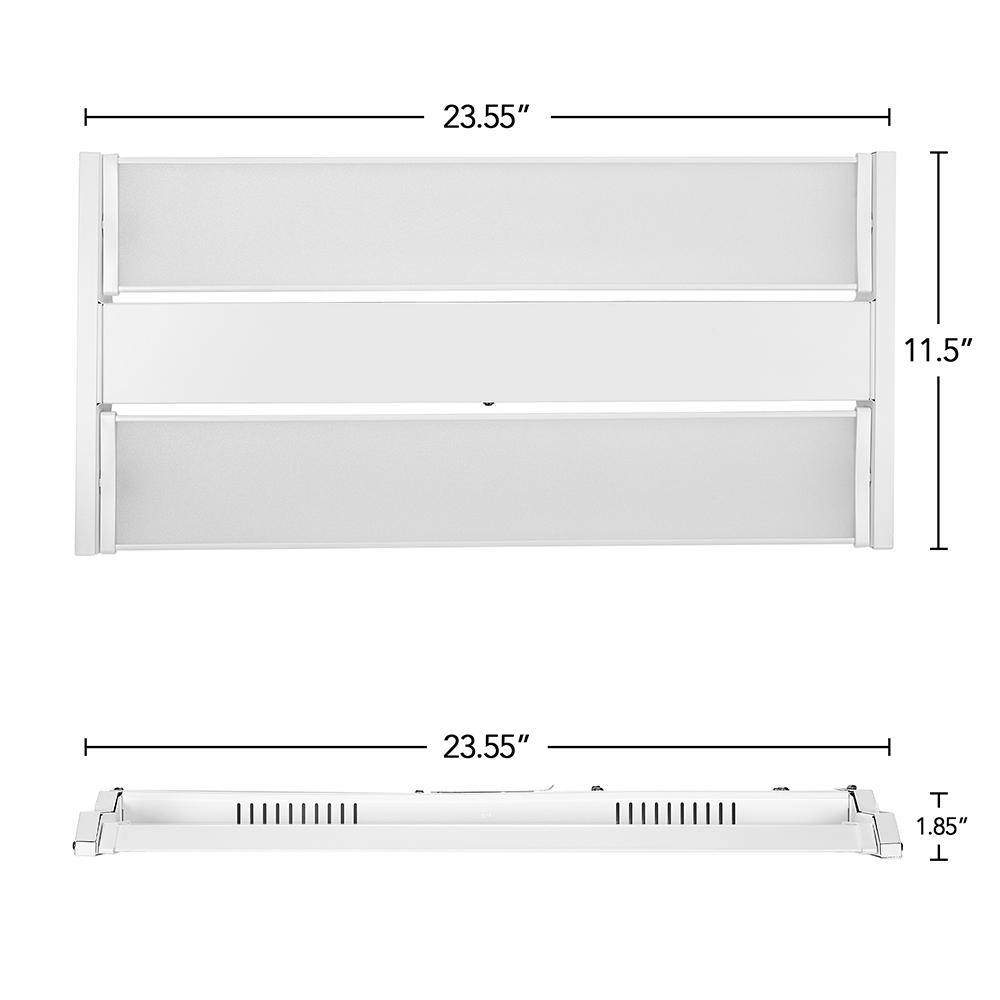 Maxxima 2 ft. x 1 ft. LED Linear High Bay Shop Light 5000K Daylight 13,500 Lumens 110 W Rotating Adjustable Light Panels 135°