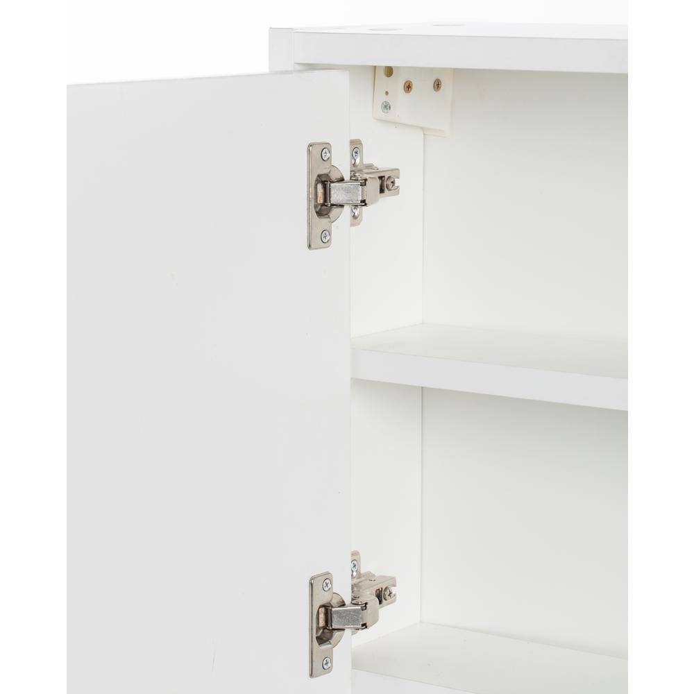 Unbranded 17.5 in. x 23.5 in. Surface Mount Medicine Cabinet Bathroom Storage, Mirrored Vanity Medicine Chest with 3 Shelves