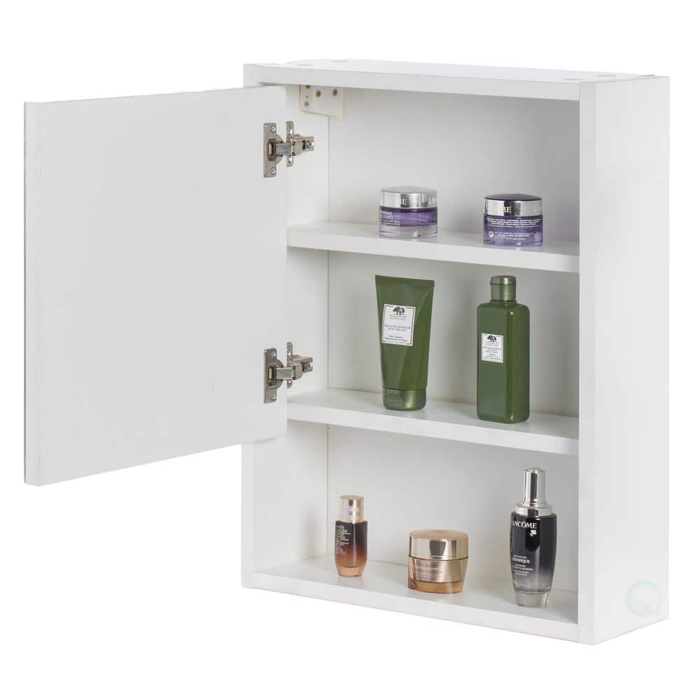 Unbranded 17.5 in. x 23.5 in. Surface Mount Medicine Cabinet Bathroom Storage, Mirrored Vanity Medicine Chest with 3 Shelves