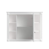 35 in. W x 29 in. H Rectangular MDF Medicine Cabinet with Mirror