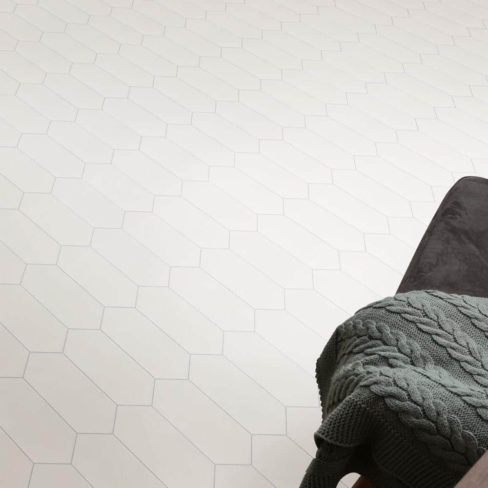 Merola Tile Kite Light Grey 4 in. x 11-3/4 in. Porcelain Subway Floor and Wall Tile (11.81 sq. ft. / case)