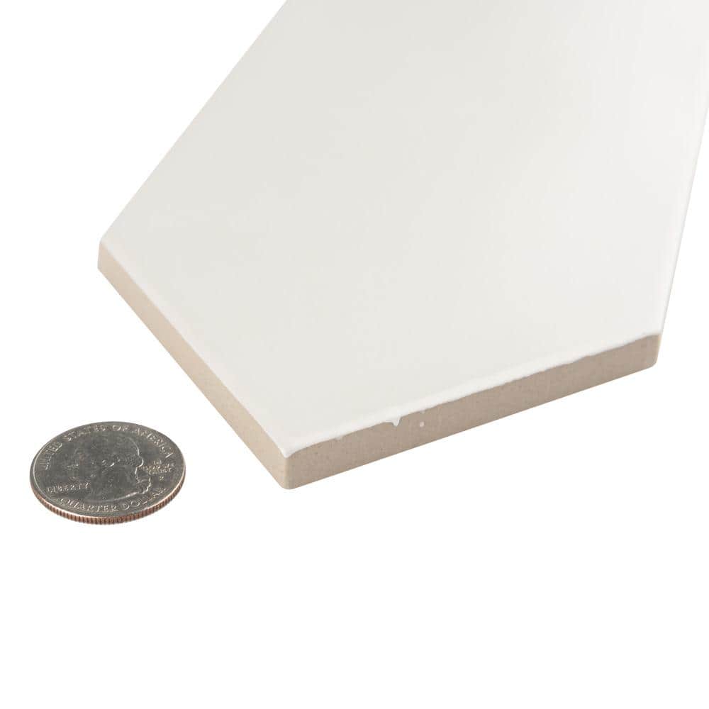 Merola Tile Kite Light Grey 4 in. x 11-3/4 in. Porcelain Subway Floor and Wall Tile (11.81 sq. ft. / case)