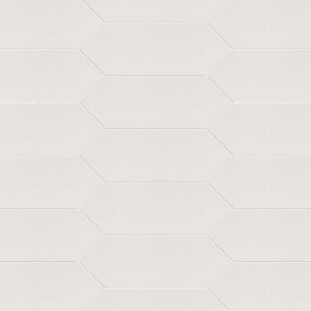 Merola Tile Kite Light Grey 4 in. x 11-3/4 in. Porcelain Subway Floor and Wall Tile (11.81 sq. ft. / case)