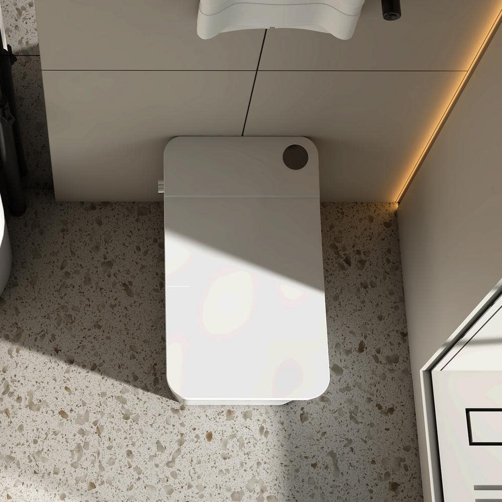 MEDUNJESS H-D Elongated Smart Bidet Toilet 1.34 GPF with Auto Features