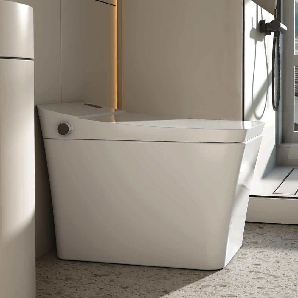 MEDUNJESS H-G Elongated Smart Toilet 1.34 GPF with Auto Features & Heated Seat