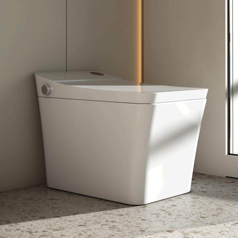 MEDUNJESS H-G Elongated Smart Toilet 1.34 GPF with Auto Features & Heated Seat