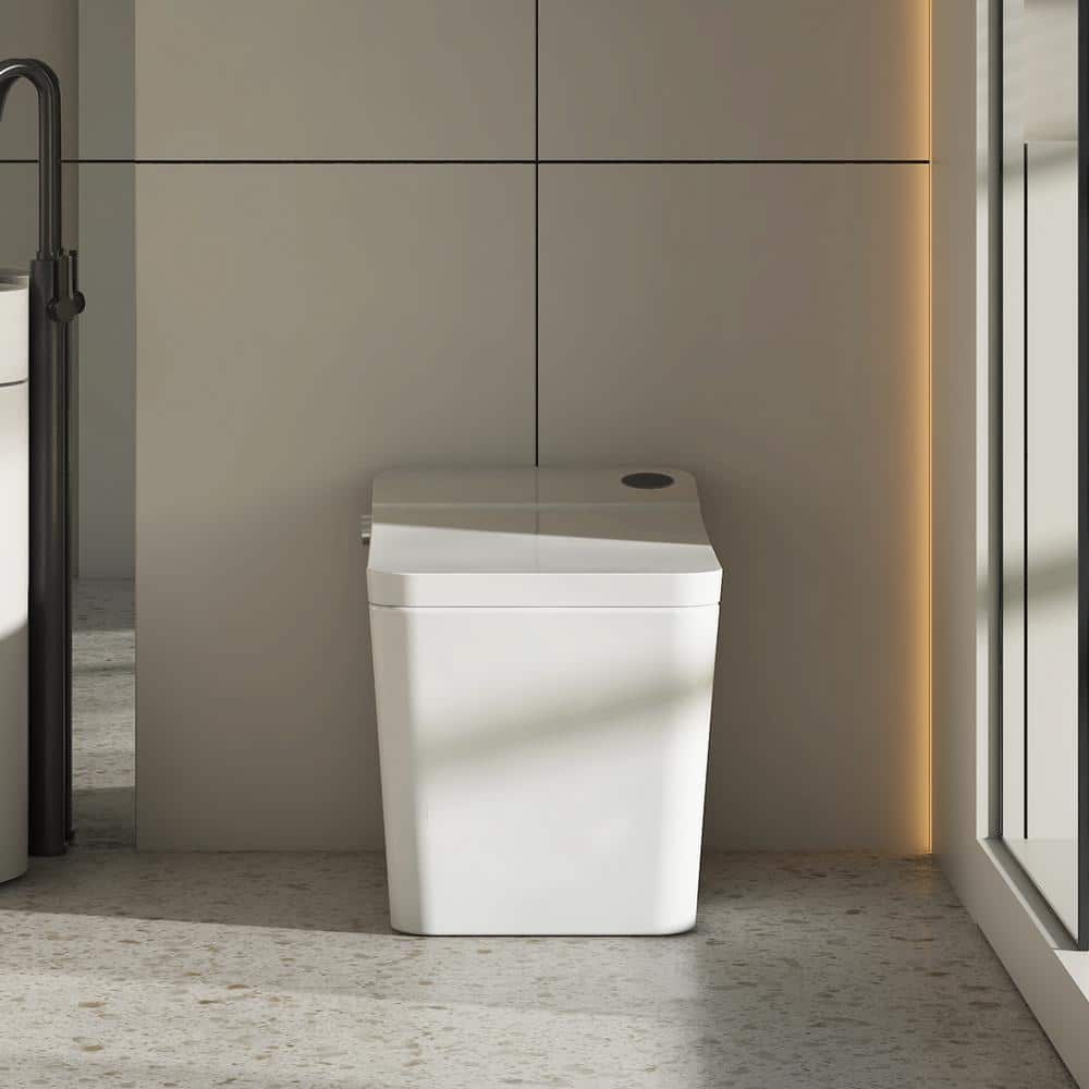 MEDUNJESS H-G Elongated Smart Toilet 1.34 GPF with Auto Features & Heated Seat
