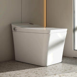 MEDUNJESS H-Z Elongated Smart Bidet Toilet - Auto Open/Close, Auto Flush, Heated Seat, Foot Sensor