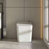 MEDUNJESS H-Z Elongated Smart Bidet Toilet - Auto Open/Close, Auto Flush, Heated Seat, Foot Sensor