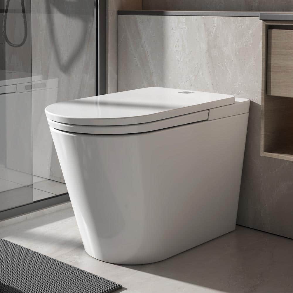 MEDUNJESS L-G Elongated Smart Toilet 1.34 GPF with Heated Seat, Auto Flush, and Deodorization