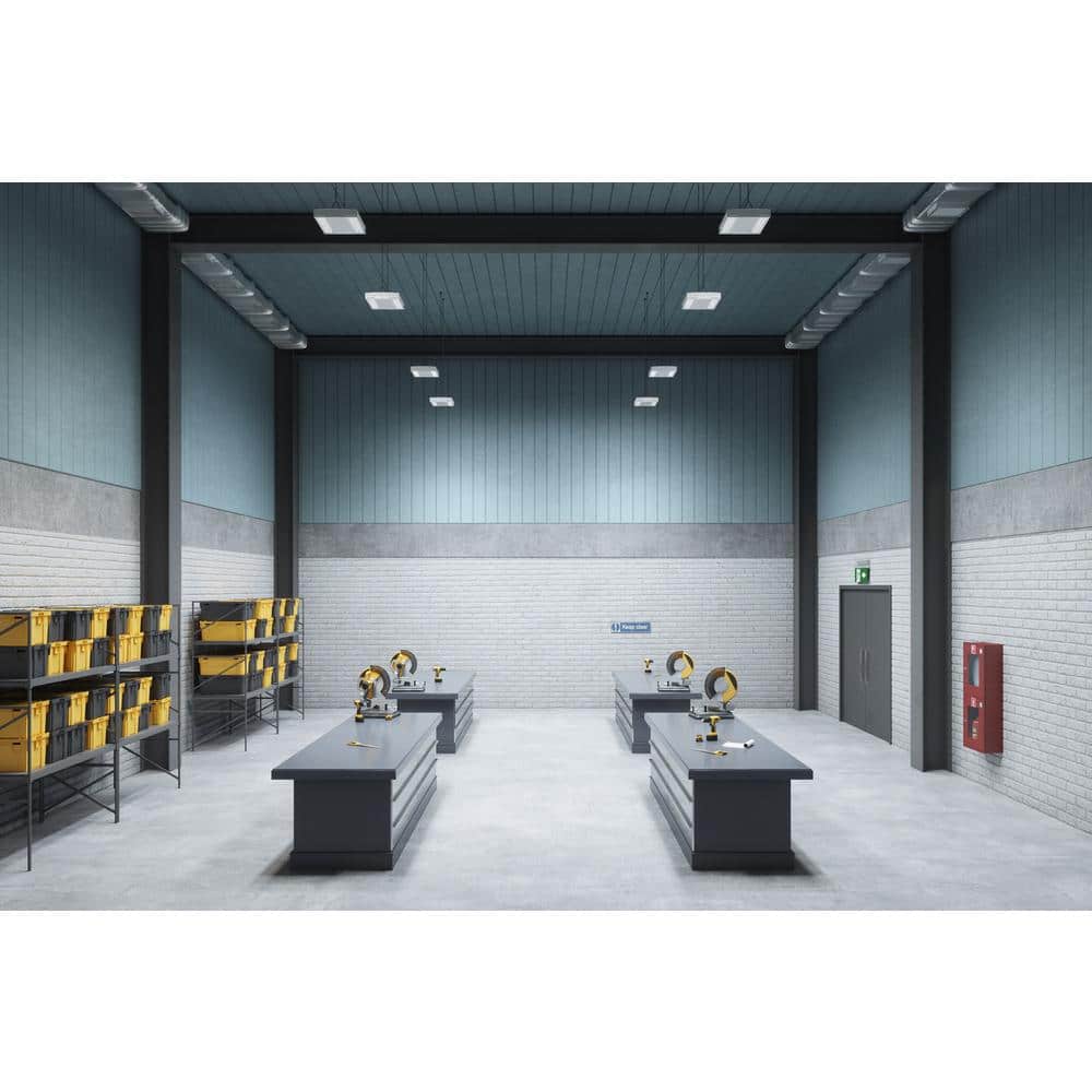 Metalux 213-Watt White Integrated LED Compact High Bay, 23,000-Lumens