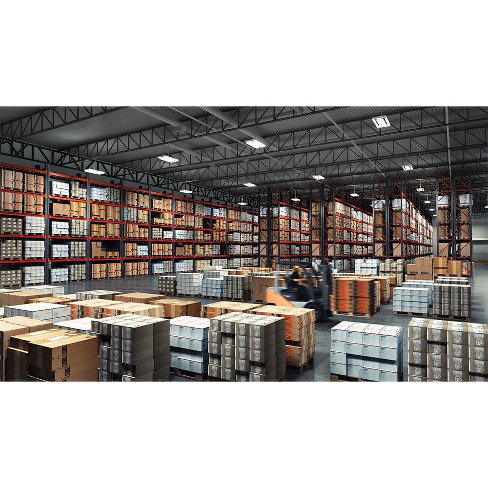 Metalux 4 ft. 6-Lamp White Industrial Grade T8-Fluorescent High Bay Light Fixture with Wide Spectrum Reflector