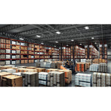 Metalux 4 ft. 6-Lamp White Industrial Grade T8-Fluorescent High Bay Light Fixture with Wide Spectrum Reflector