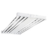 Metalux 4 ft. 6-Lamp White Industrial Grade T8-Fluorescent High Bay Light Fixture with Wide Spectrum Reflector