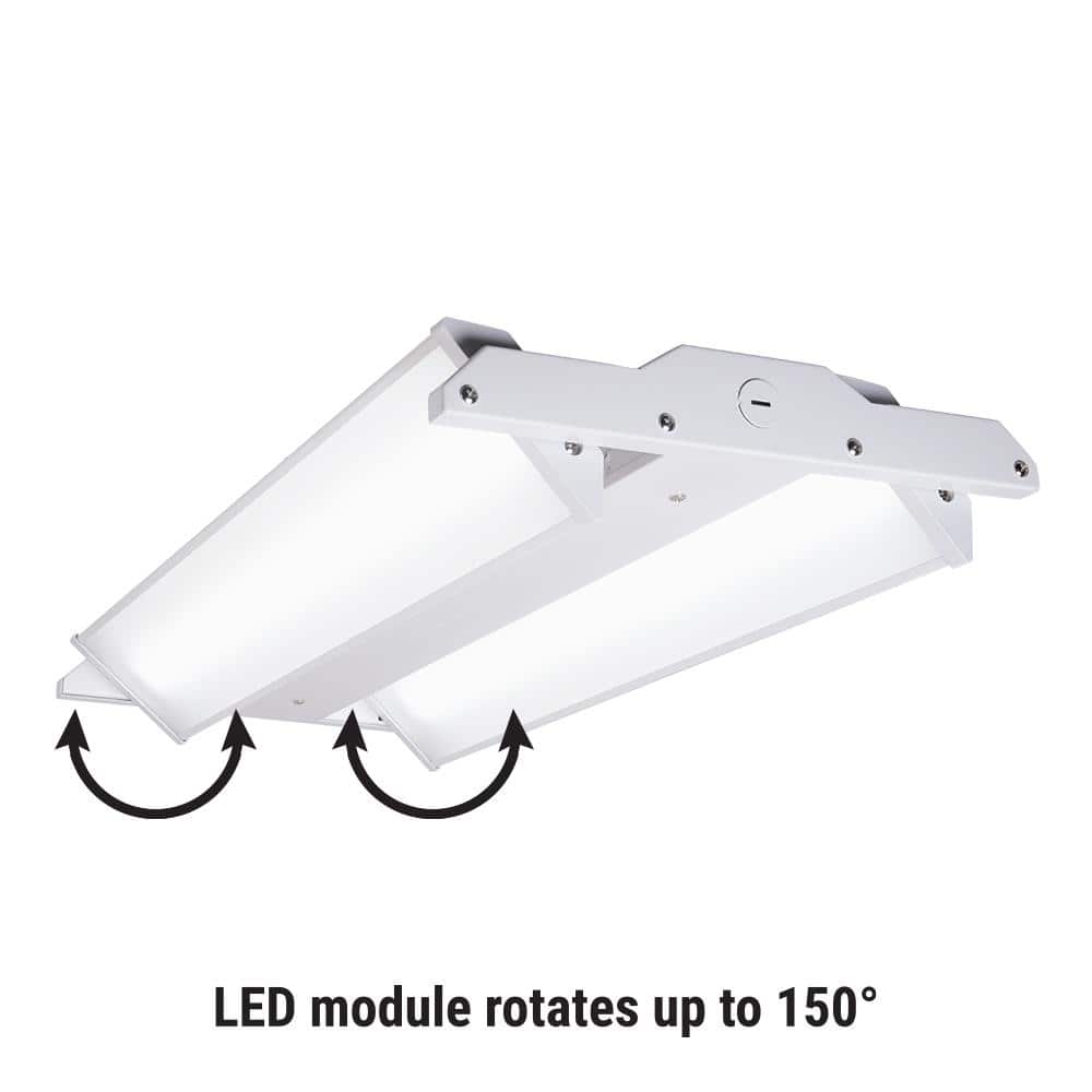 Metalux 2 ft./26 in. 600-Watt Equivalent, Integrated LED, Dimmable White High Bay Light 23000 Lumens 5000K w/Aimable Optics