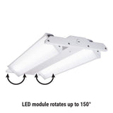 Metalux 2 ft./26 in. 600-Watt Equivalent, Integrated LED, Dimmable White High Bay Light 23000 Lumens 5000K w/Aimable Optics