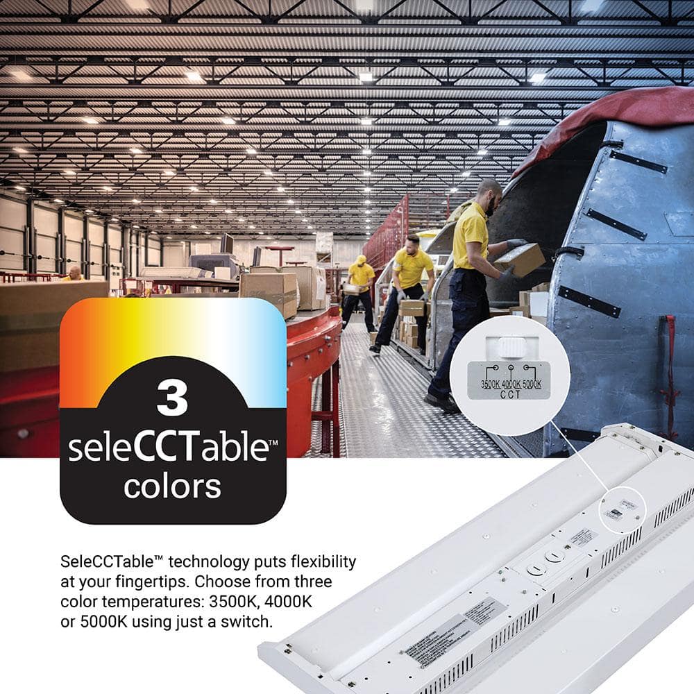 Metalux 2 ft. 400-Watt Equivalent LED Highbay with Adjustable Optics, Selectable 18K/21K/24K Lumens and 3500/4000/5000 Sel CCT