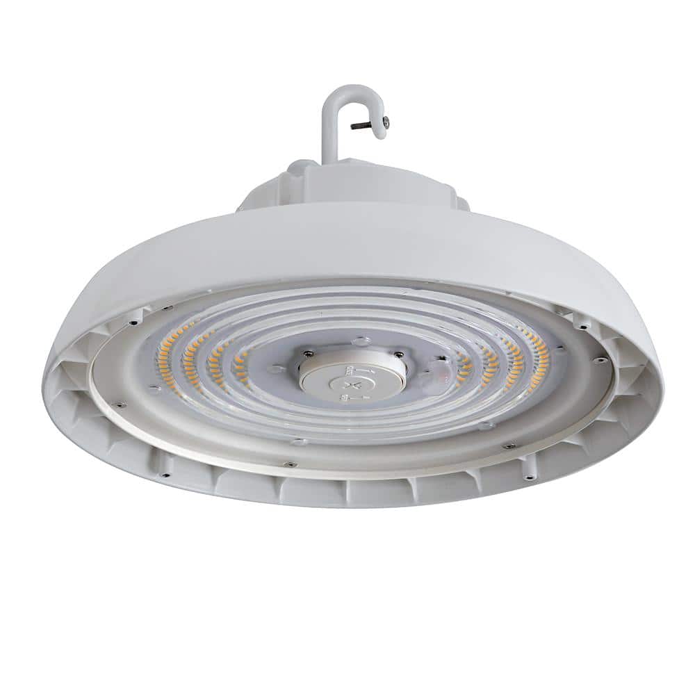 Metalux 13 in. Round 400-Watt Equivalent Integrated LED White High Bay Light