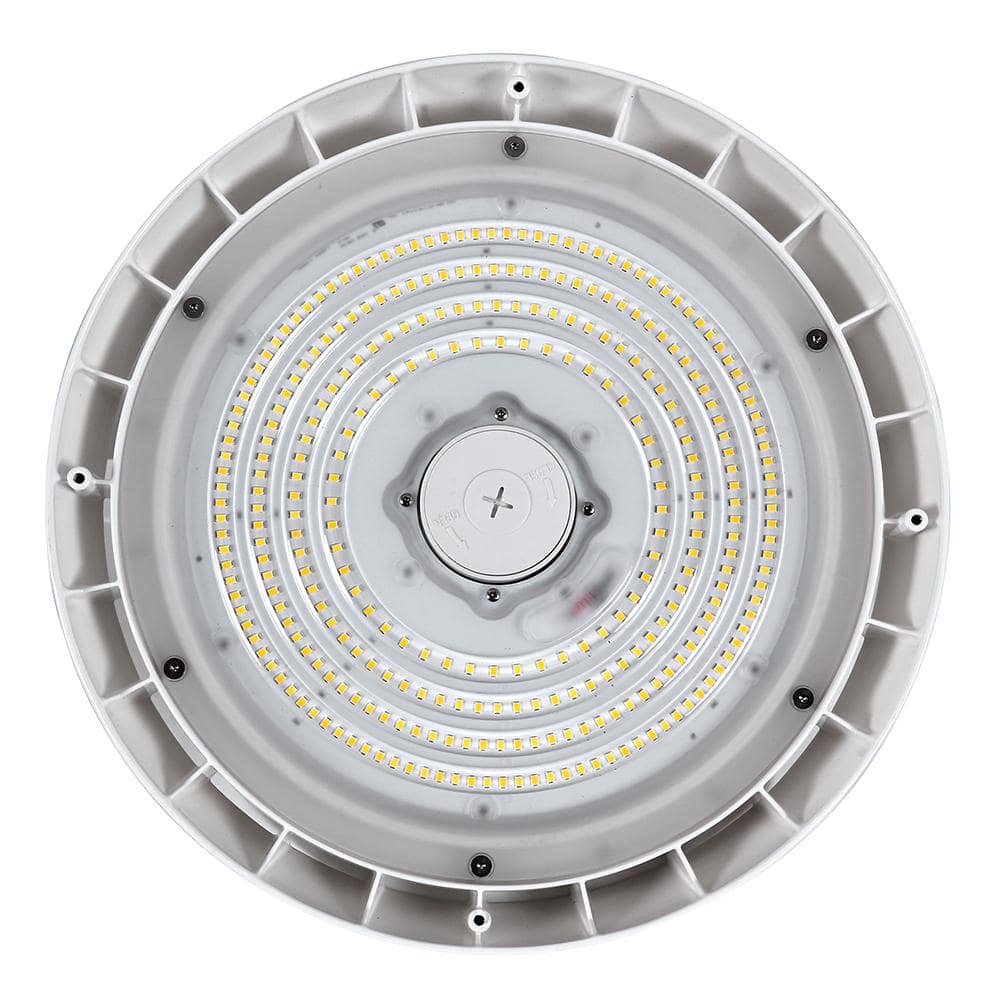 Metalux 13 in. Round 400-Watt Equivalent Integrated LED White High Bay Light