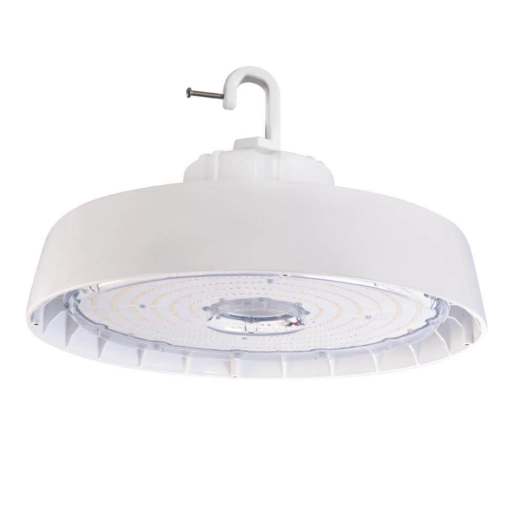 Metalux 14 in. Round 600-Watt Equivalent Integrated LED White High Bay Light