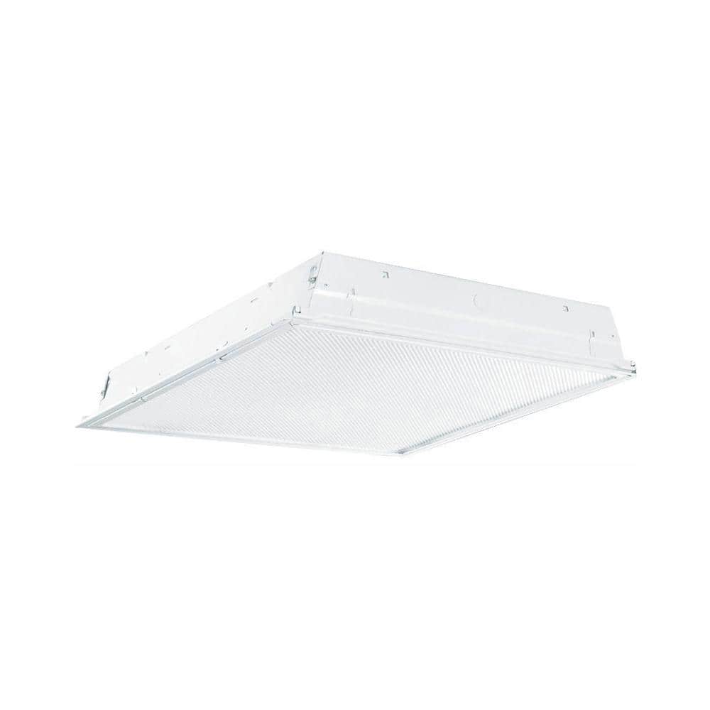 Metalux 2 ft. x 2 ft. White Integrated LED Drop Ceiling Troffer Light with 3200 Lumens, 3500K